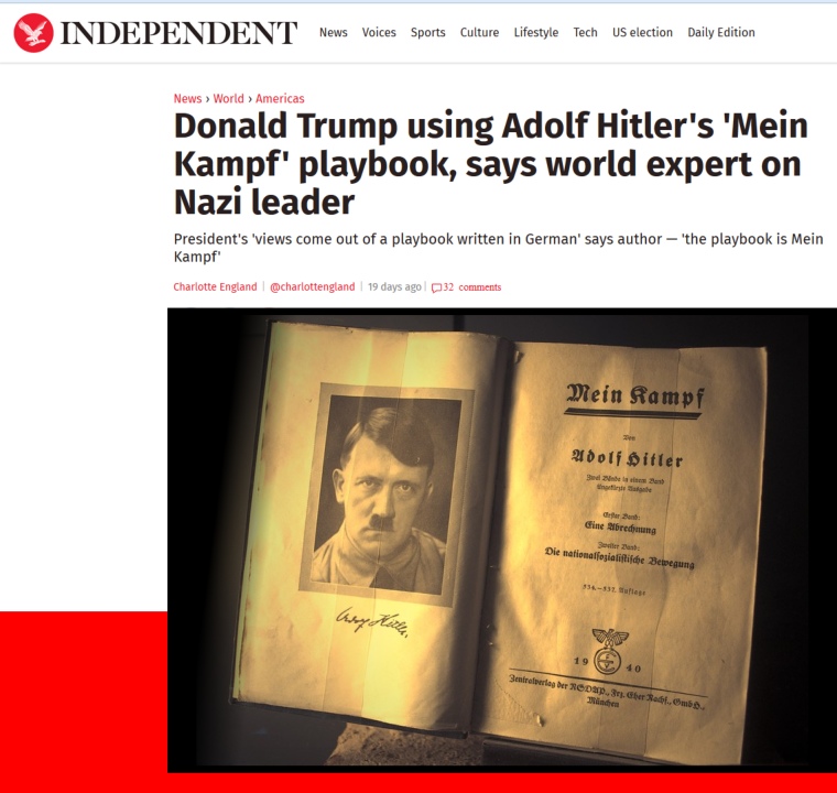 Trump Using Mein Kampf as Playbook - Claims World Expert on Hitler. Review by Mark Dice.